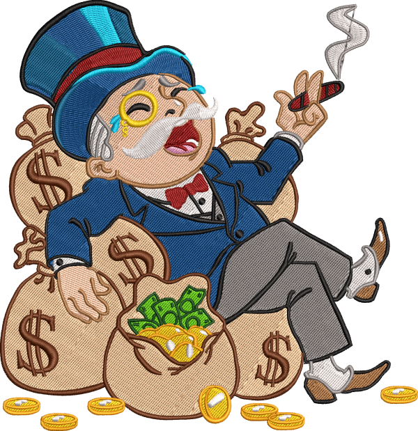 Mr Monopoly Cash Money Bags