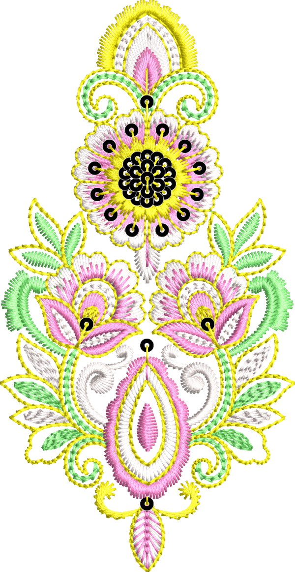Embroidery Motif Design with EMB free