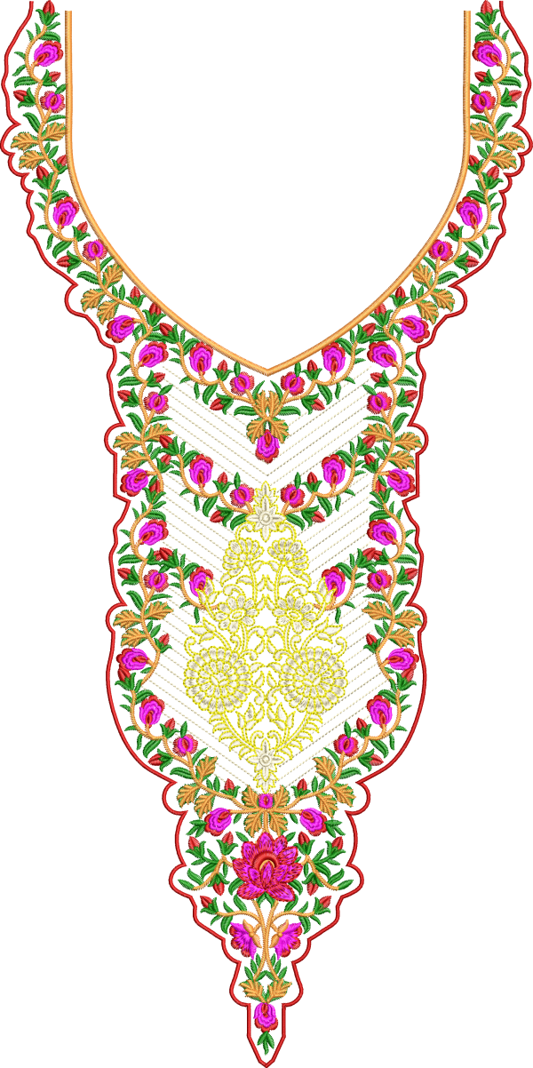 Embroidery Neck Designs