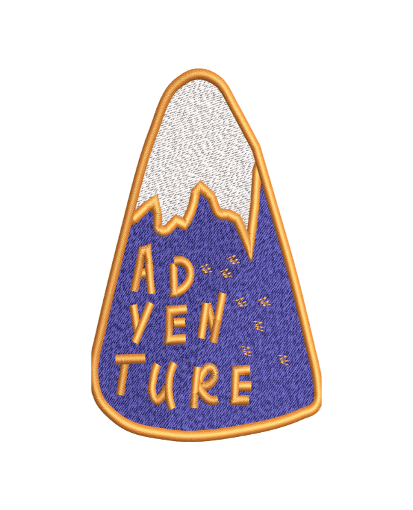 Mountain Design Embroidery