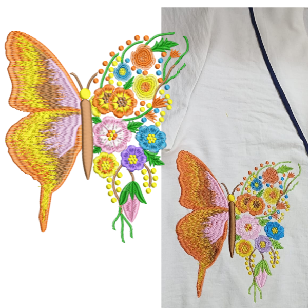 butterfly embroidery design