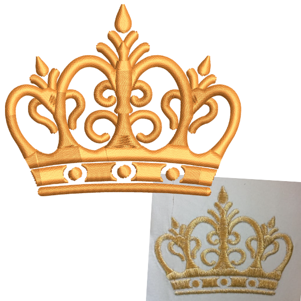 Small Crown Embroidery Design