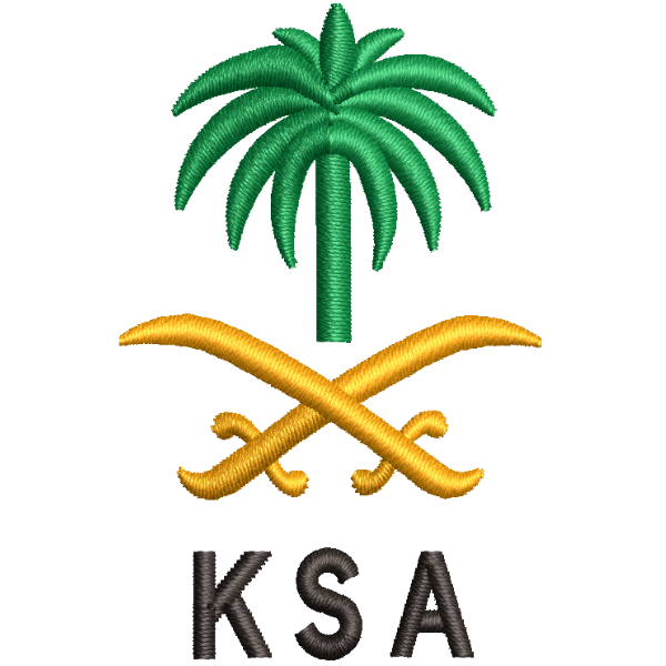 Coat of arms of Saudi Arabia Embroidery