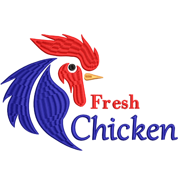 Fresh Chicken Embroidery