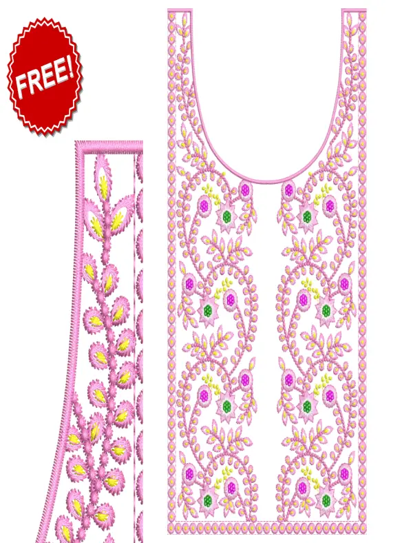 Bast Neck Embroidery Design 2025