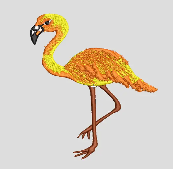 Flamingo  Embroidery Free