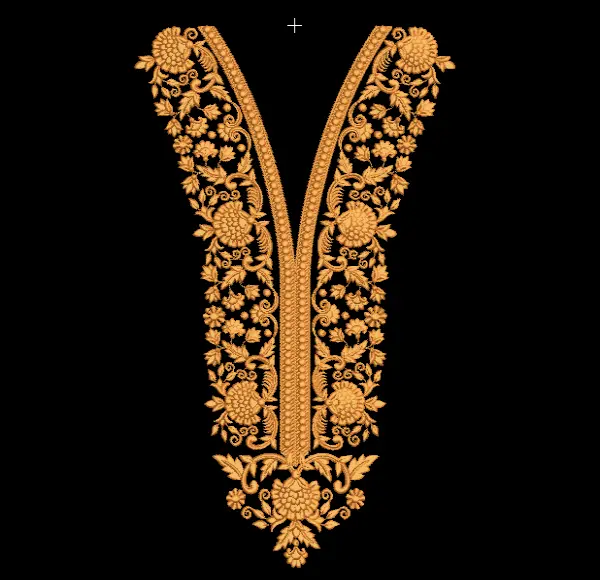 Arabic Embroidery Neck Designs