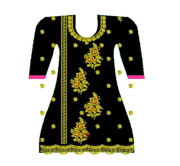 Embroidery Free Dress