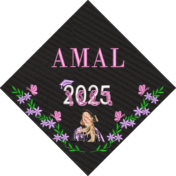 Graduation Cap Designs for Embroidery