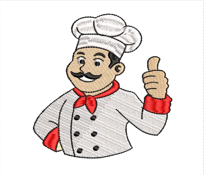 Chef Embroidery Design EMB