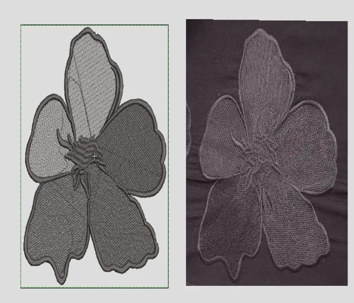 Flower Embroidery Design Abaya
