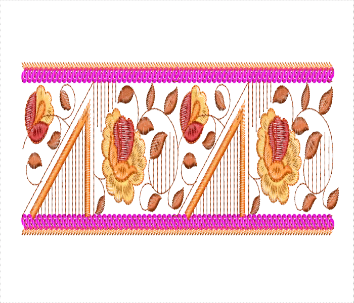 Butterfly New Lace & Saree Border sequin Embroidery Design (Free EMB)