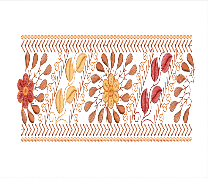 Lace & Saree Border Embroidery Design (Free EMB)
