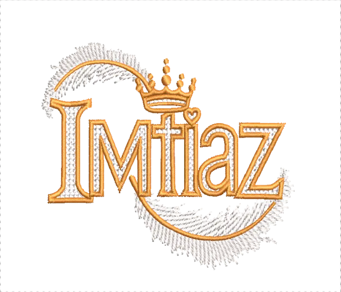 imtaiz name embroidery