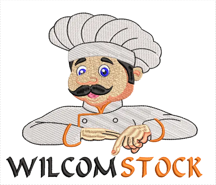 Cooking Cartoon Chef Embroidery Design for EMB  instant download
