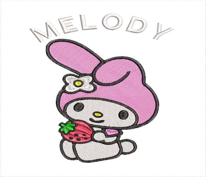 Melody Cartoon Embroidery Design for EMB  instant download